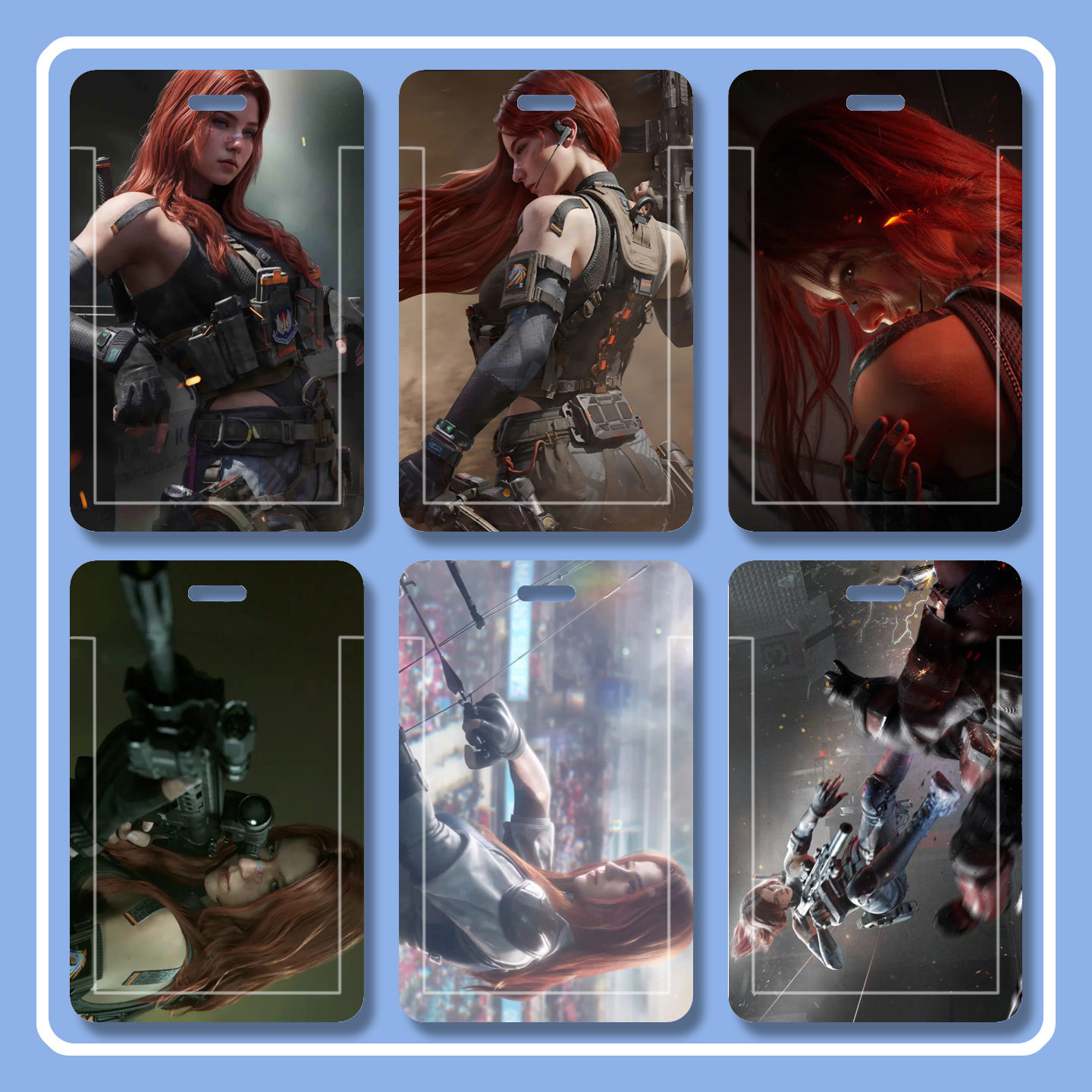 三角洲行动疾风多功能游戏胸牌双面透明硬卡套游戏周边学生卡套