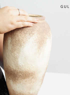 陶瓷花瓶摆件客厅插花高级感轻奢高档白色复古法式奶油风装饰品