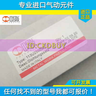 METALWORK麦特沃克气缸113U250050CJ/113U320025CJ/113U400100CJ