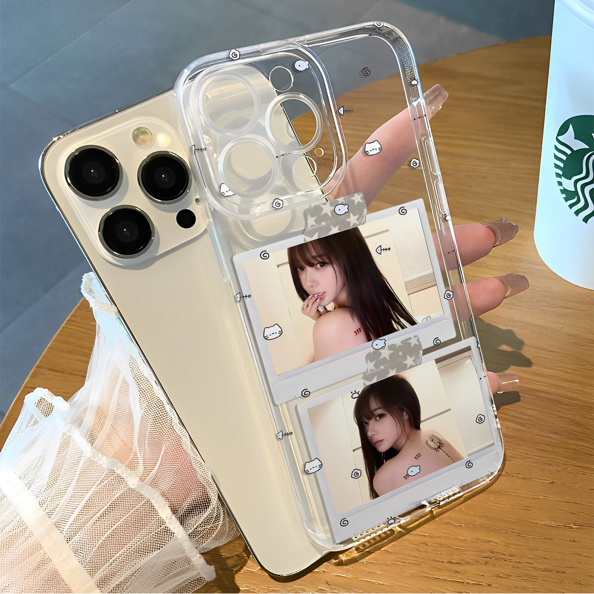 吉赛尔复古拍立得简约个性手机壳适用于iPhone苹果17小米oppo华为vivo红米荣耀