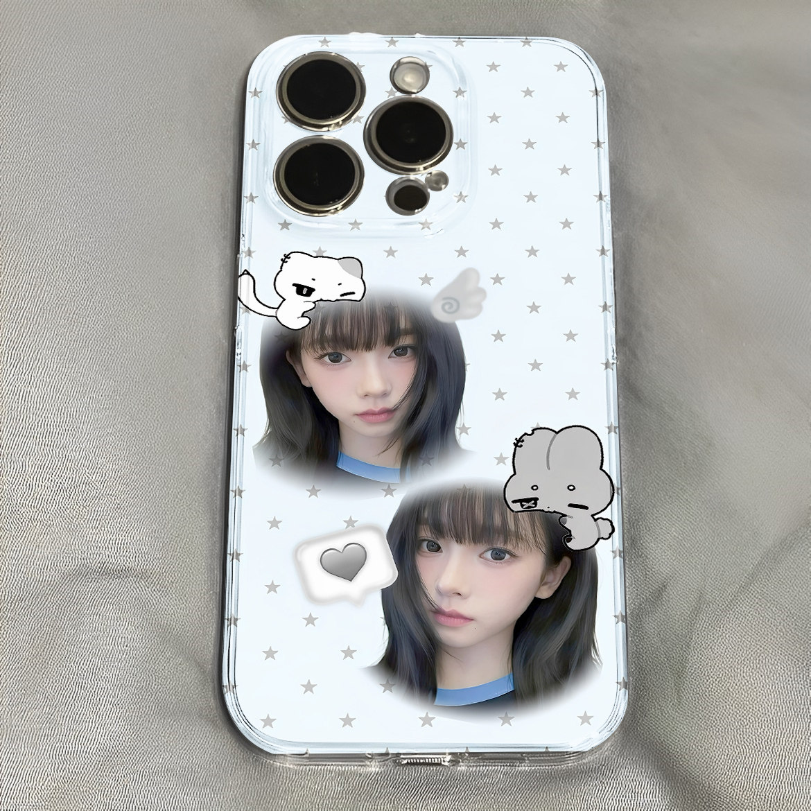 柳智敏呆萌可爱波点手机壳适用于iPhone苹果17小米17opporeno15华为vivo红米荣耀