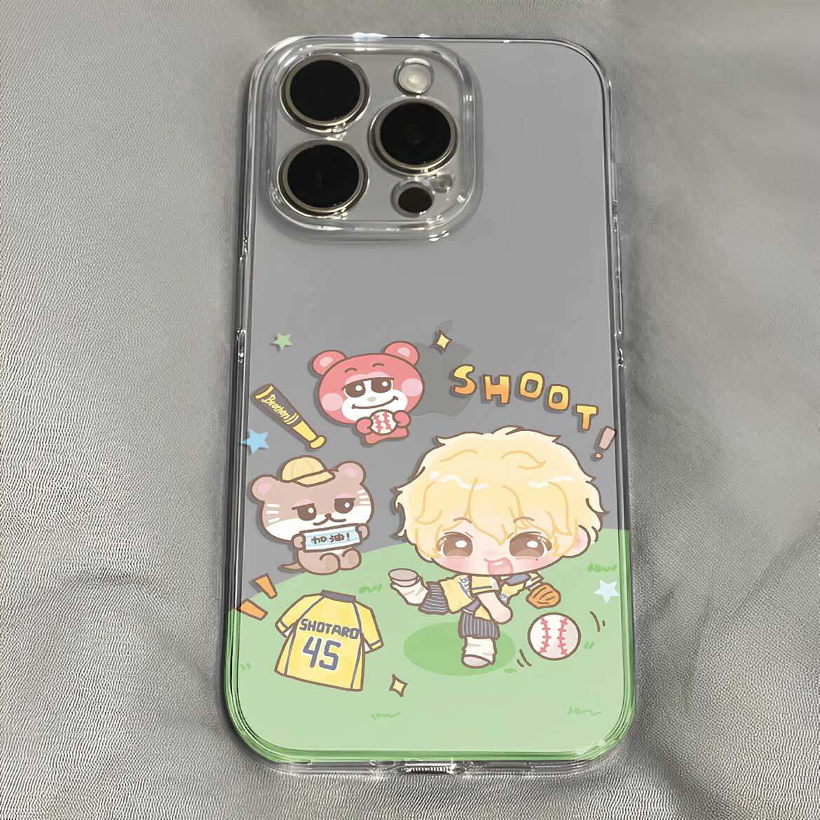 将太郎卡通q版呆萌足球宝宝手机壳适用于iPhone苹果17小米17opporeno15华为vivo红米荣耀