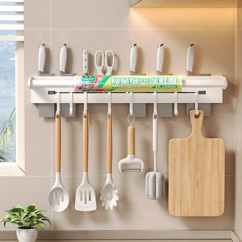 厨房不锈钢刀架置物架菜刀架多功能厨具收纳架锅铲勺子挂架壁挂式
