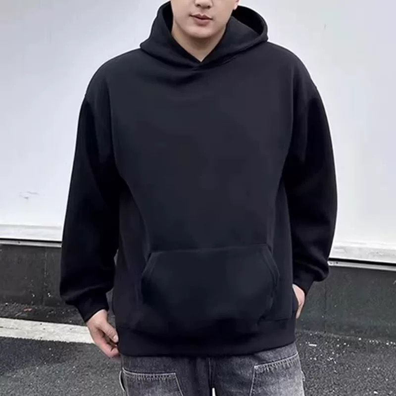 郑一穿搭【基础卫衣】重磅420g宽松大码男生春季连帽长袖卫衣爱