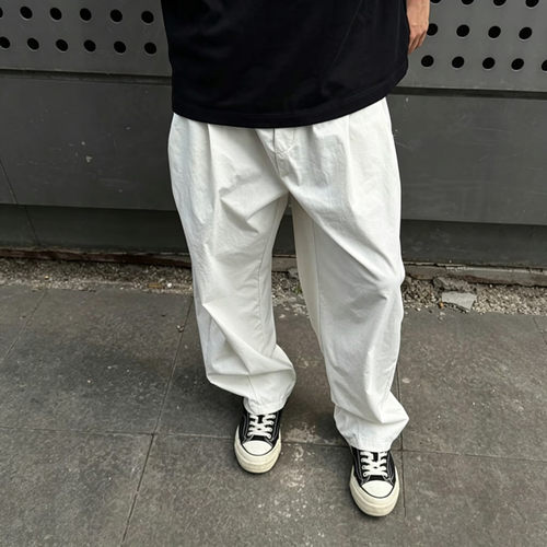 宽松直筒休闲裤弯刀潮流百搭工装