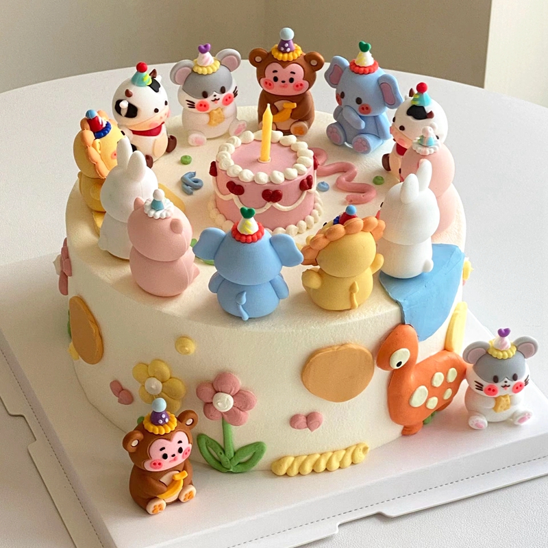 仿真小蛋糕蛋糕装饰插件生日插牌
