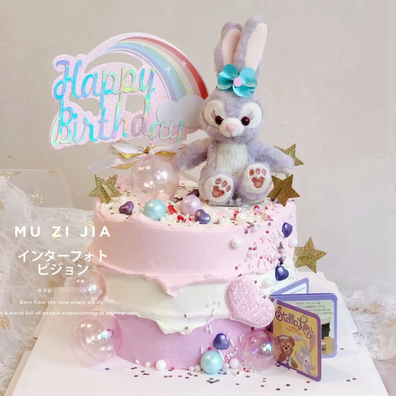 儿童史黛拉兔子公主甜品蛋糕装饰