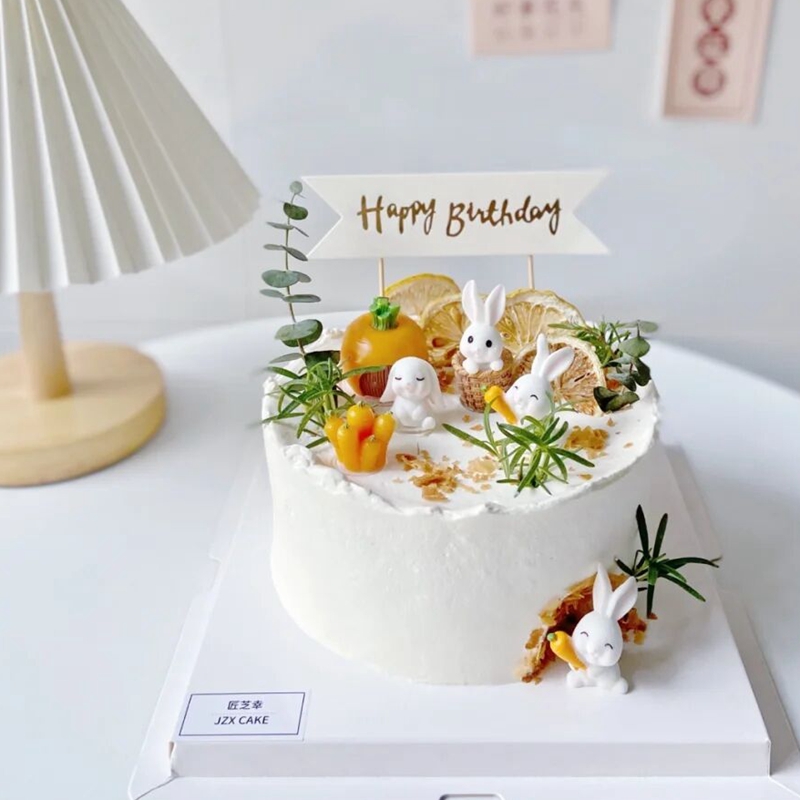 小兔子蛋糕装饰摆件插件