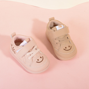 巴托童鞋冬款男女薄绒鞋子软底保暖棉鞋1岁婴儿宝宝软底学步鞋516