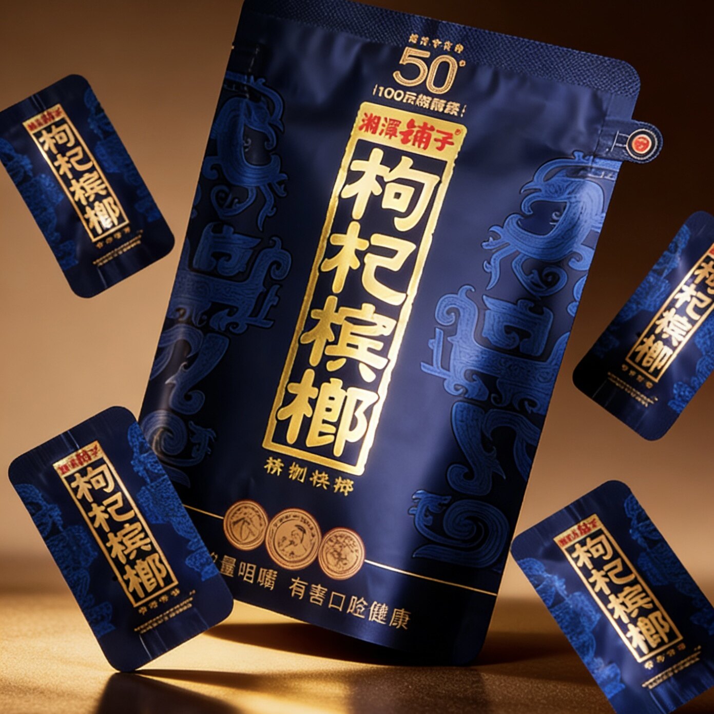 湘潭铺子枸杞槟榔裸包湘潭铺子紫气东来槟榔58g伍子醉正品包邮