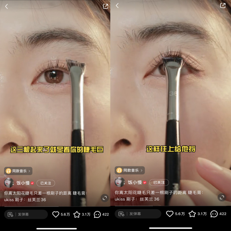 S家36号上下扇形睫毛刷平头眉刷眼睑下至细节卧蚕高光提亮刷化妆