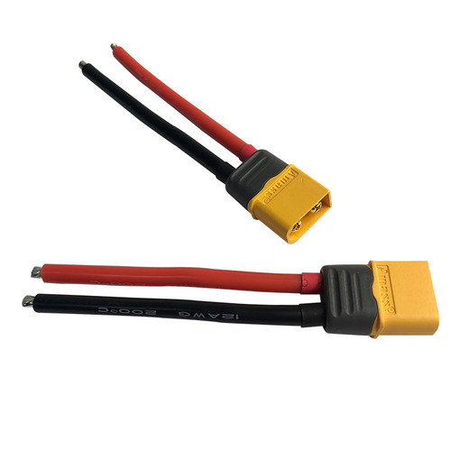 艾迈斯 AMASS  XT60H-M带 12awg 硅胶线  红=黑  大电流