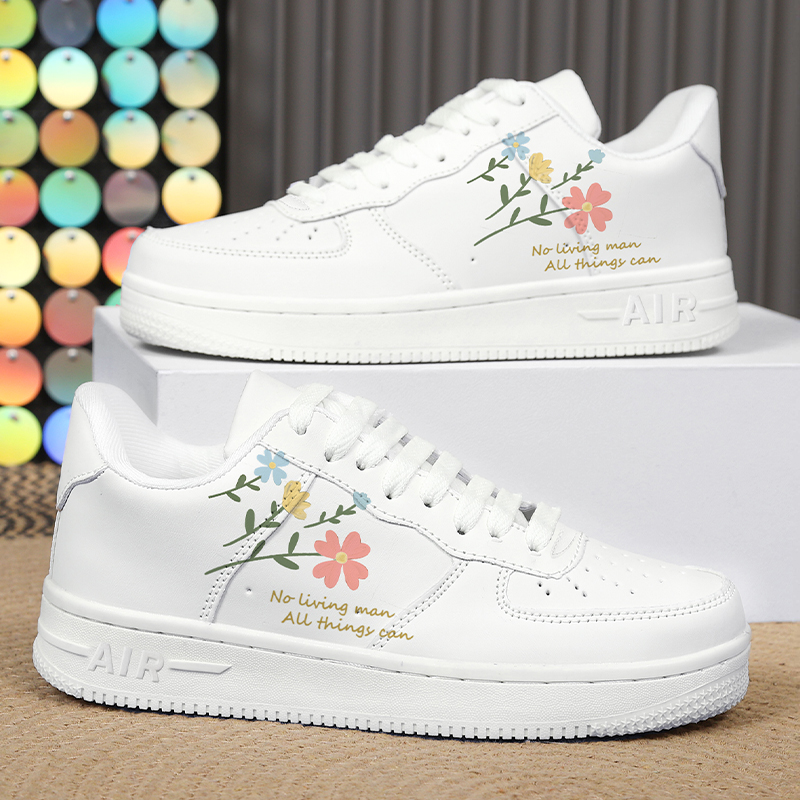 ins涂鸦小白鞋秋季新款时尚板鞋韩版爆款低帮女鞋学生时尚休闲鞋