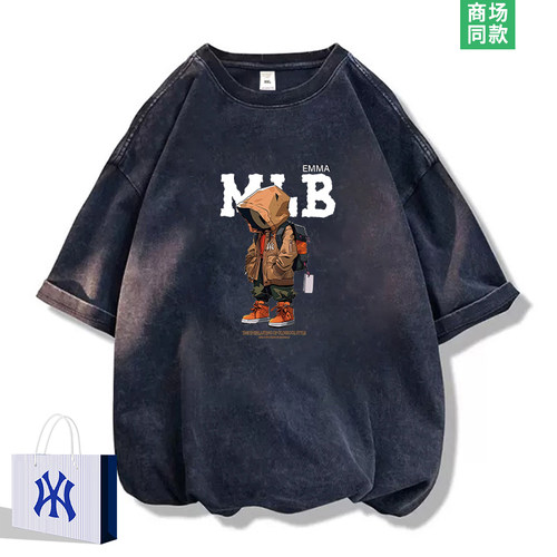 美式复古男女款纯棉短袖t恤