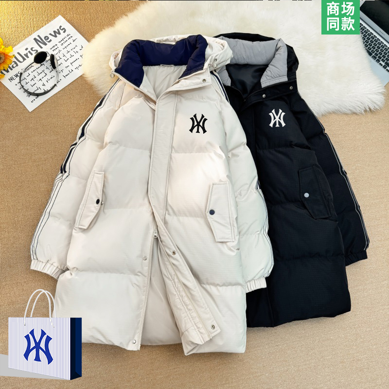 中长款连帽棉服男士加厚防寒棉袄