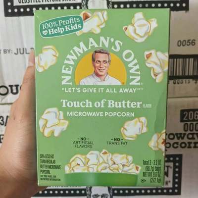 特价进口NEWMAN’S新人牌清淡黄油味微波爆米花玉米粒自制POPCORN