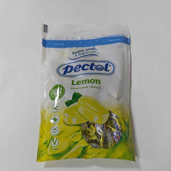 西班牙进口Pectol无糖柠檬薄荷味糖果硬糖薄荷糖清新口气糖果零食