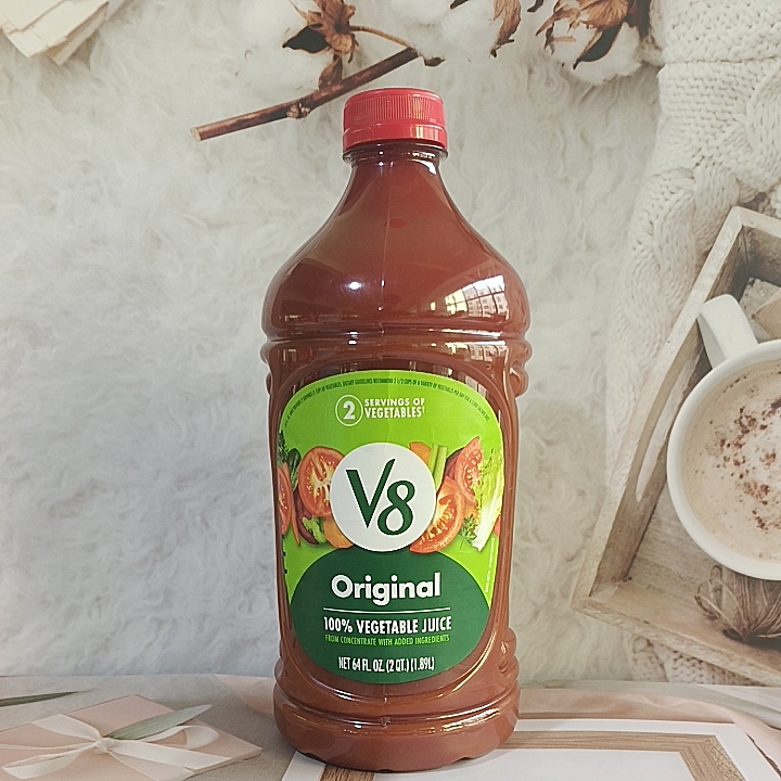 美国原装进口V8原味蔬菜汁家庭装餐饮用1.89L