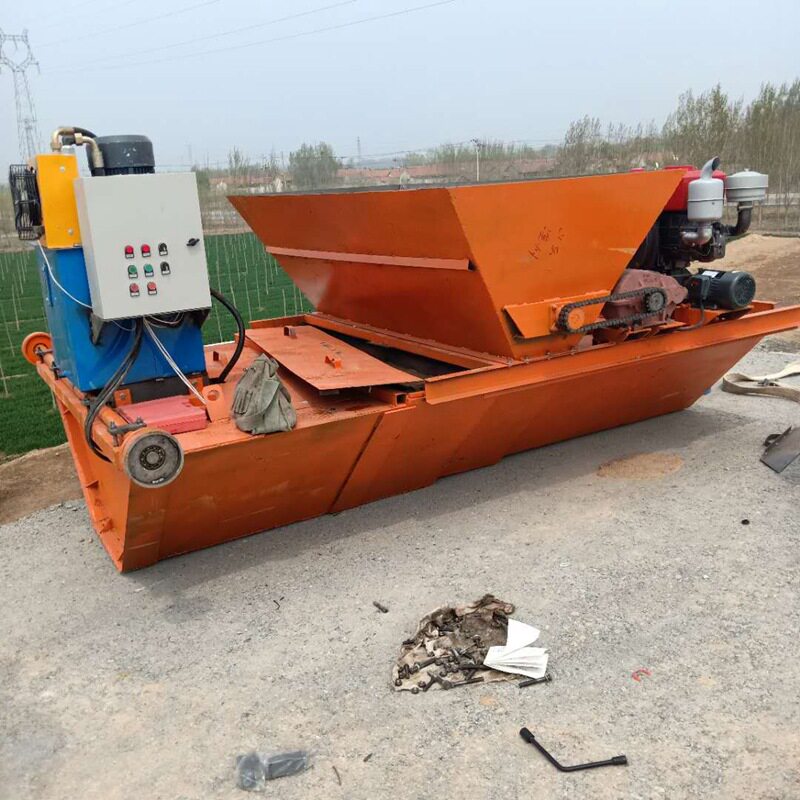 自走式渠道成型机 全液压现浇式u型水渠成型机 梯形排水沟成型机