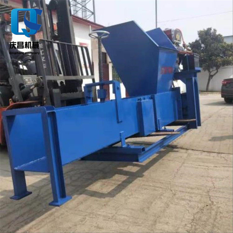 墙体泡沫保温板破碎压块机 eps泡沫冷压减容机柴油粉碎化坨一体机