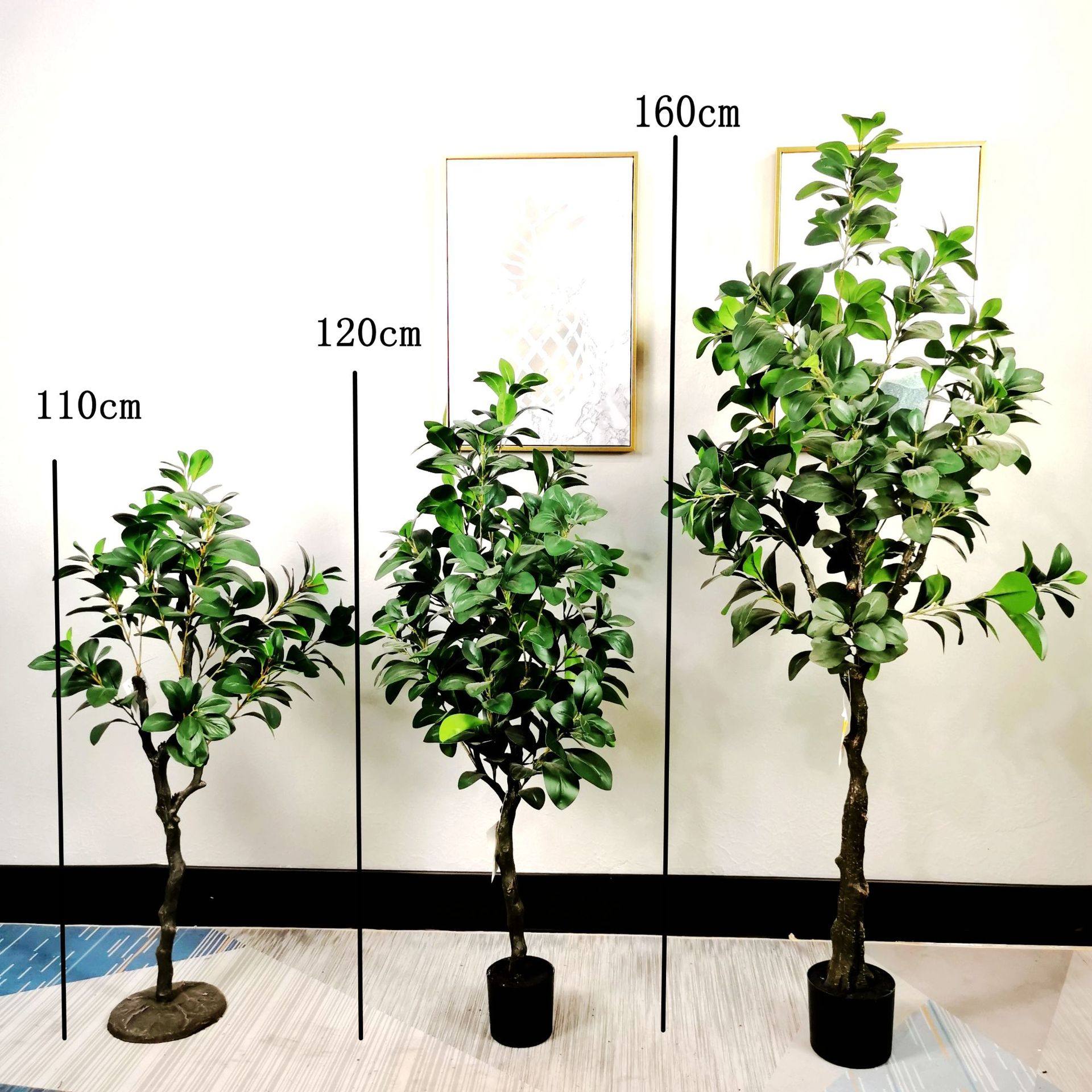 厂家仿真植物 装饰豆瓣树 塑料假绿植新品小树摆放装饰