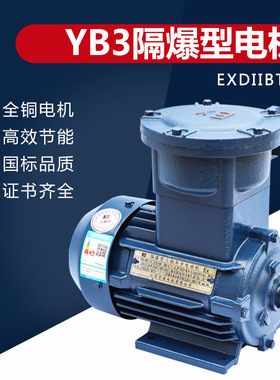 肯德防爆YBX3高效率ExdⅡBT4Gb CT4气体隔爆马达三相异步电机厂家