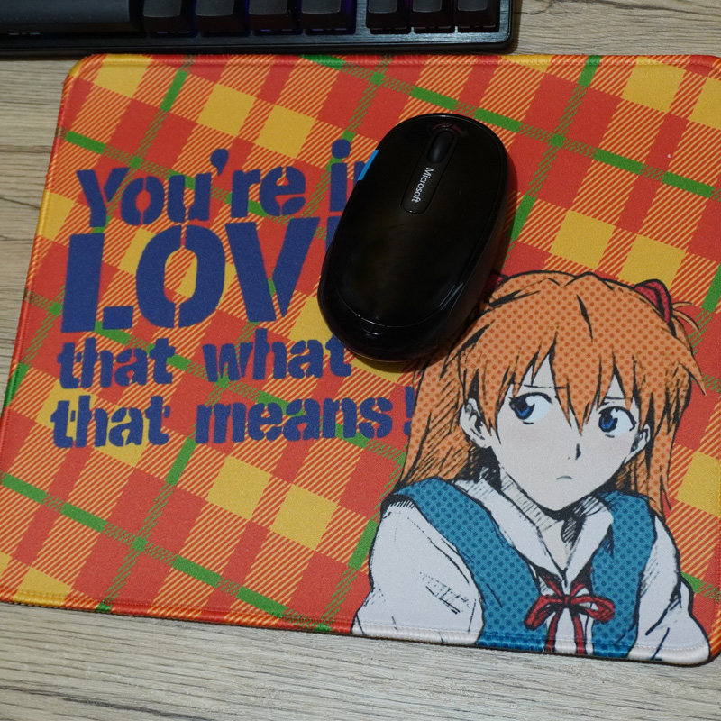 eva可爱害羞明日香香鼠标垫动漫美少女二次元客制化福音战士同人