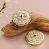 花暖原创锦春刺绣手工diy材料包国风汉服绣香囊双面绣镜绿檀发簪