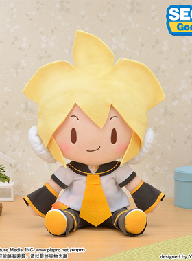 SEGA世嘉 VOCALOID 镜音连 fuwa petit MEJ毛绒公仔玩偶fufu周边