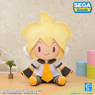 SEGA世嘉 VOCALOID 镜音连 fuwa petit MEJ毛绒公仔玩偶fufu周边
