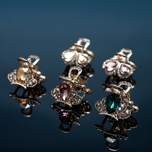 水钻小发夹新款精致小夹子头顶小号抓夹固定头发侧边刘海发卡发抓