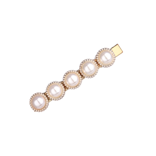 珍珠侧边大人夹子头饰发夹韩国网红款优雅简约一字夹边夹少女刘海