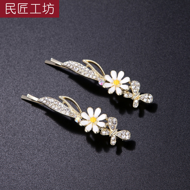 发夹韩国优雅少女侧边