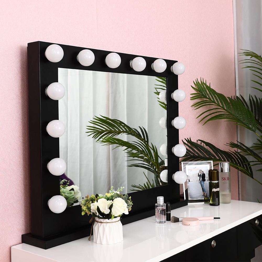 智能台式led发光化妆镜