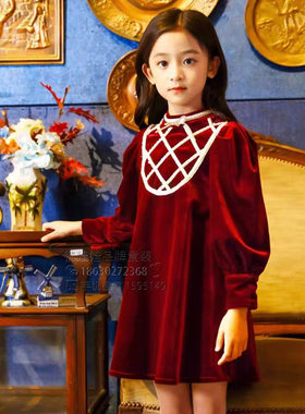儿童女童中大童秋冬搭配连衣裙