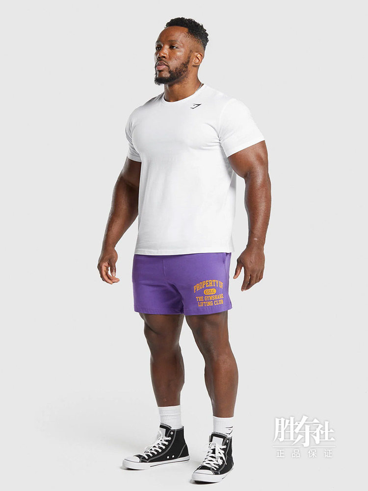 [英国GYMSHARK官网LIGHTWEIGHT JERSEY男子健身运动短裤吸湿排汗]
