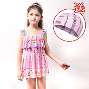 Đồ bơi cho trẻ em gái Cô gái Xiêm Boxer Đồ bơi Big Boy Baby Dress Công chúa dễ thương Đồ bơi cho học sinh - Bộ đồ bơi của Kid