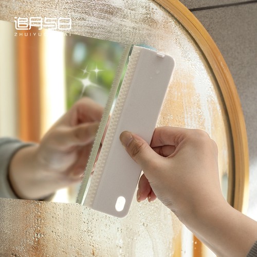 追月与白玻璃刮家用窗户清洁刷