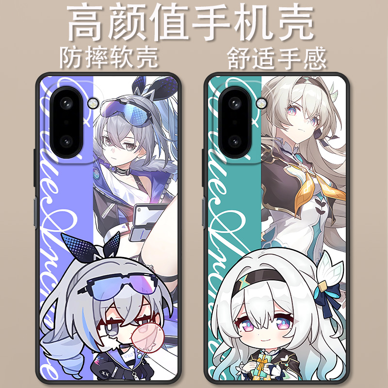 适用于一加ACE6T手机壳卡通星铁流萤银狼三月七创意Q版可爱全包防摔一加ACE6T高颜值男女款定制保护套ins风