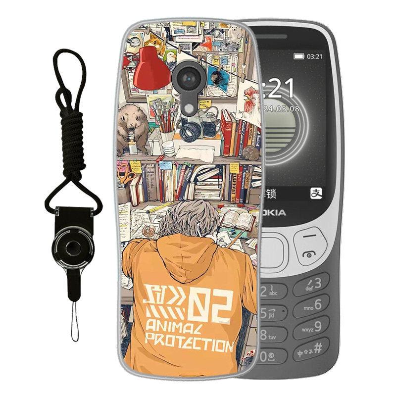 适用于诺基亚3210 4G手机壳2024版TA-1619卡通创意全包防摔可爱自律夜景高颜值男女款定制保护套ins风