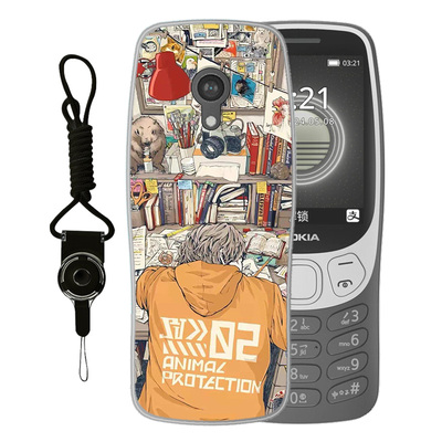 适用于诺基亚3210 4G手机壳2024版TA-1619卡通创意全包防摔可爱自律夜景高颜值男女款定制保护套ins风