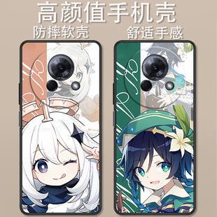 适用于魅族Lucky 原神创意可爱全包防摔魅族Lucky08七七派蒙散兵高颜值定制保护套ins 08手机壳M431Q卡通新款