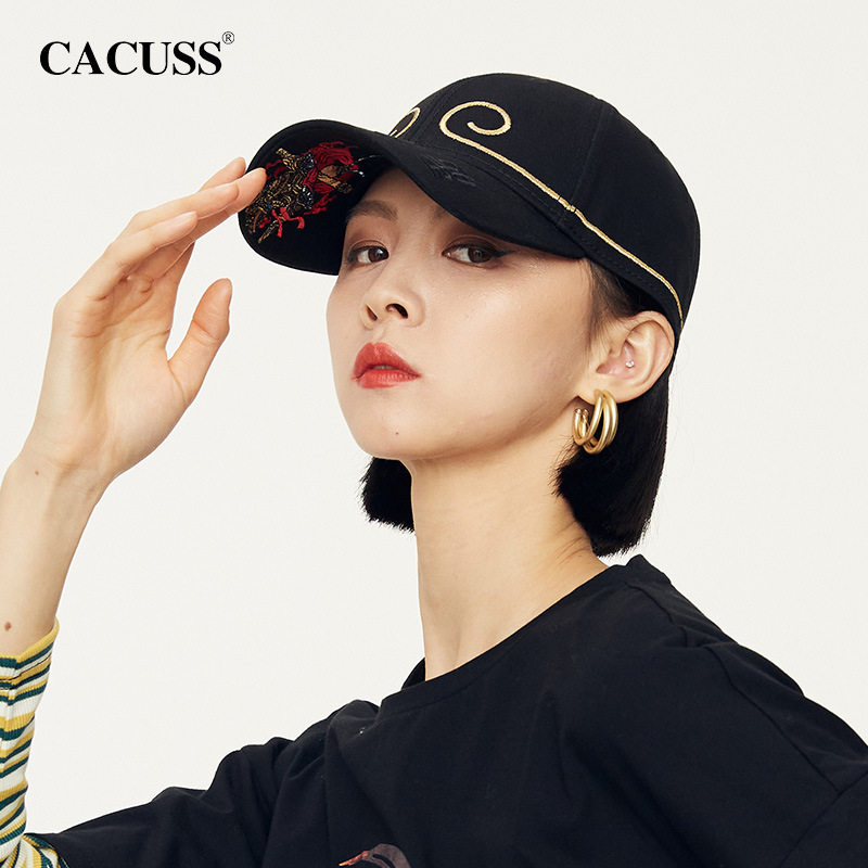 CACUSS齐天大圣国潮棒球帽男女同款中国风个性刺绣硬顶四季款帽子