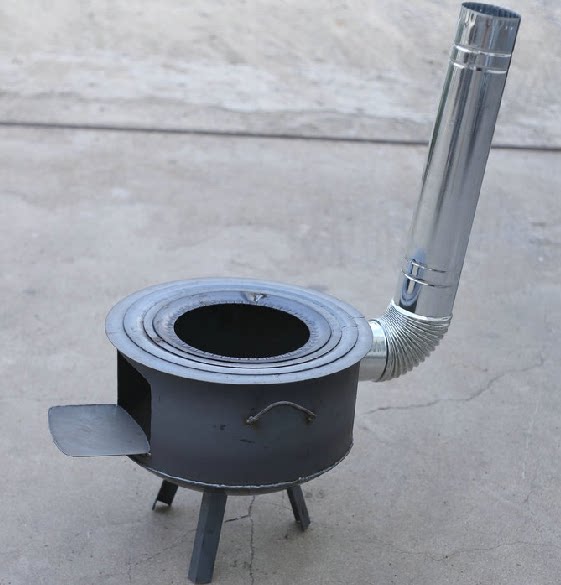 农村家用户外烧柴取暖炉火炉子铁皮炉子冬季烧饭烧炭炉灶炉