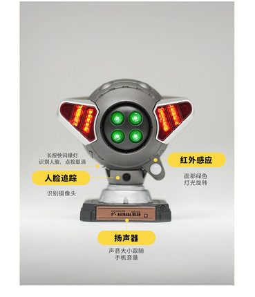 车载摆件 阿斯拉达 雷神机械头 智能语音