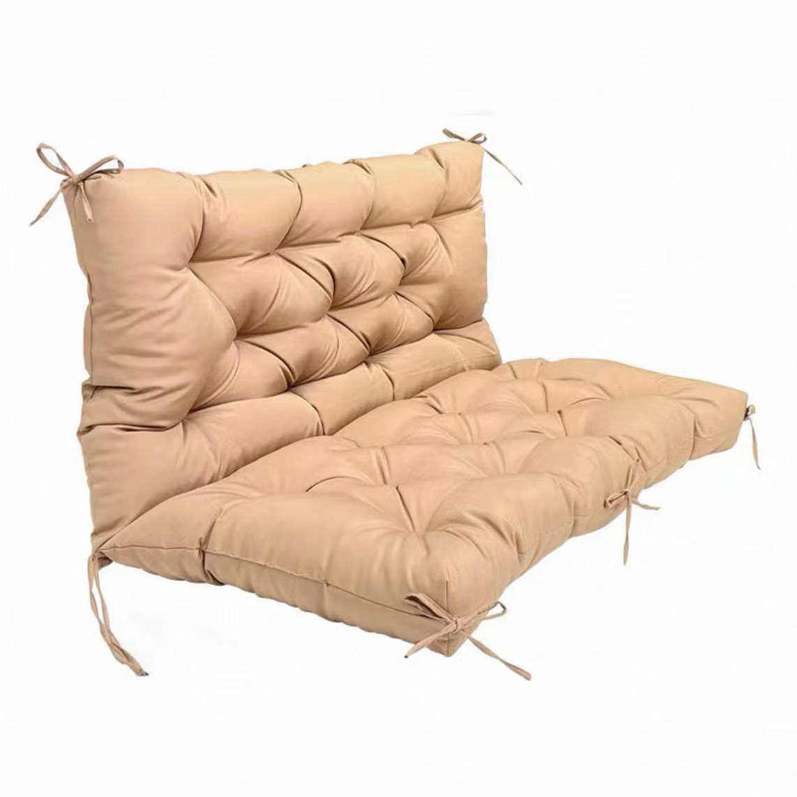 户外防水防晒双人坐垫吊篮垫子吊椅木沙发摇椅垫秋千藤椅棉垫靠垫