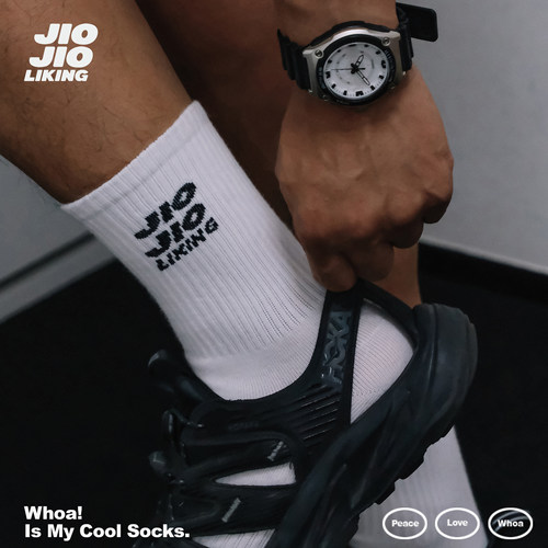 JIOJIOLIKING乔乔莱肯 原创设计男女袜子纯棉长筒袜10A抗菌运动袜