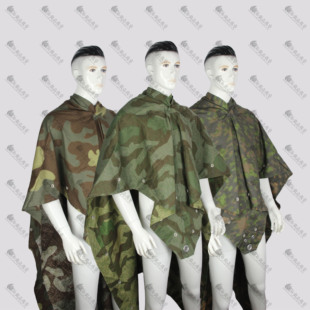 【顶及复刻】德军裂片 雾边迷彩 意大利迷彩帐篷布三角防潮布雨披