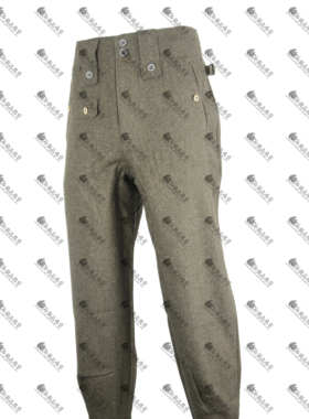 【新品靓货】德军后期款M43毛呢野战裤 后期原野 灰棕灰色布料