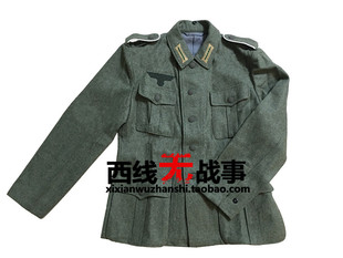毛呢制服套装 WH套装 列兵毛呢野战服上衣套装 德军国防军M40